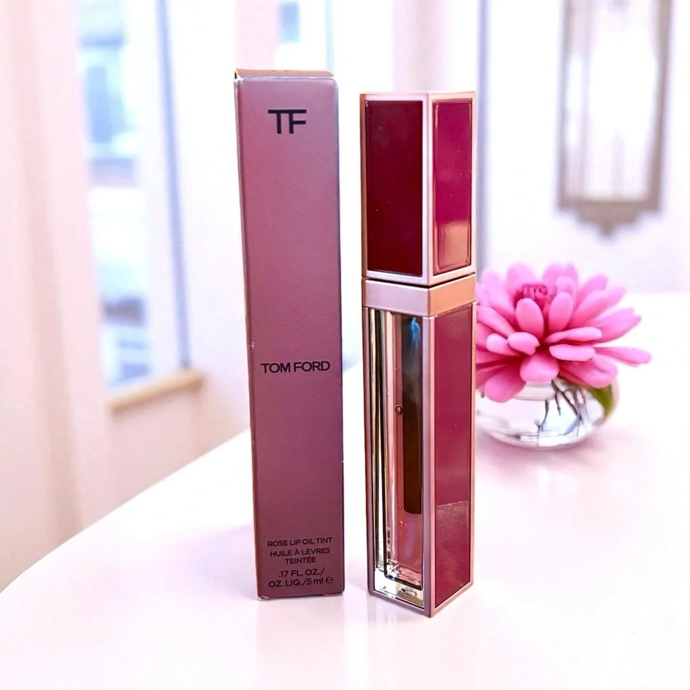 💎 Tom Ford Rose Lip Oil Tint Full-Size New In Box